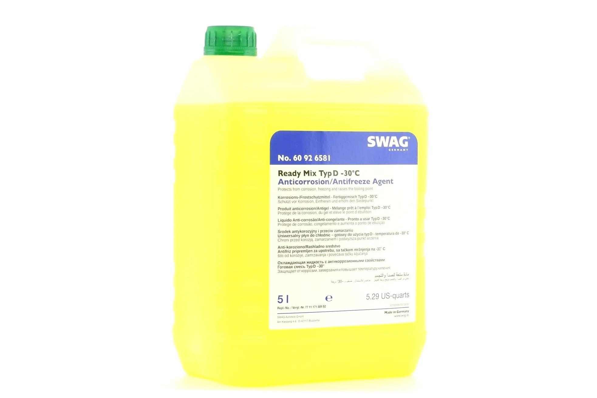 SWAG 60 92 6581 Anticongelante 5L amarillo