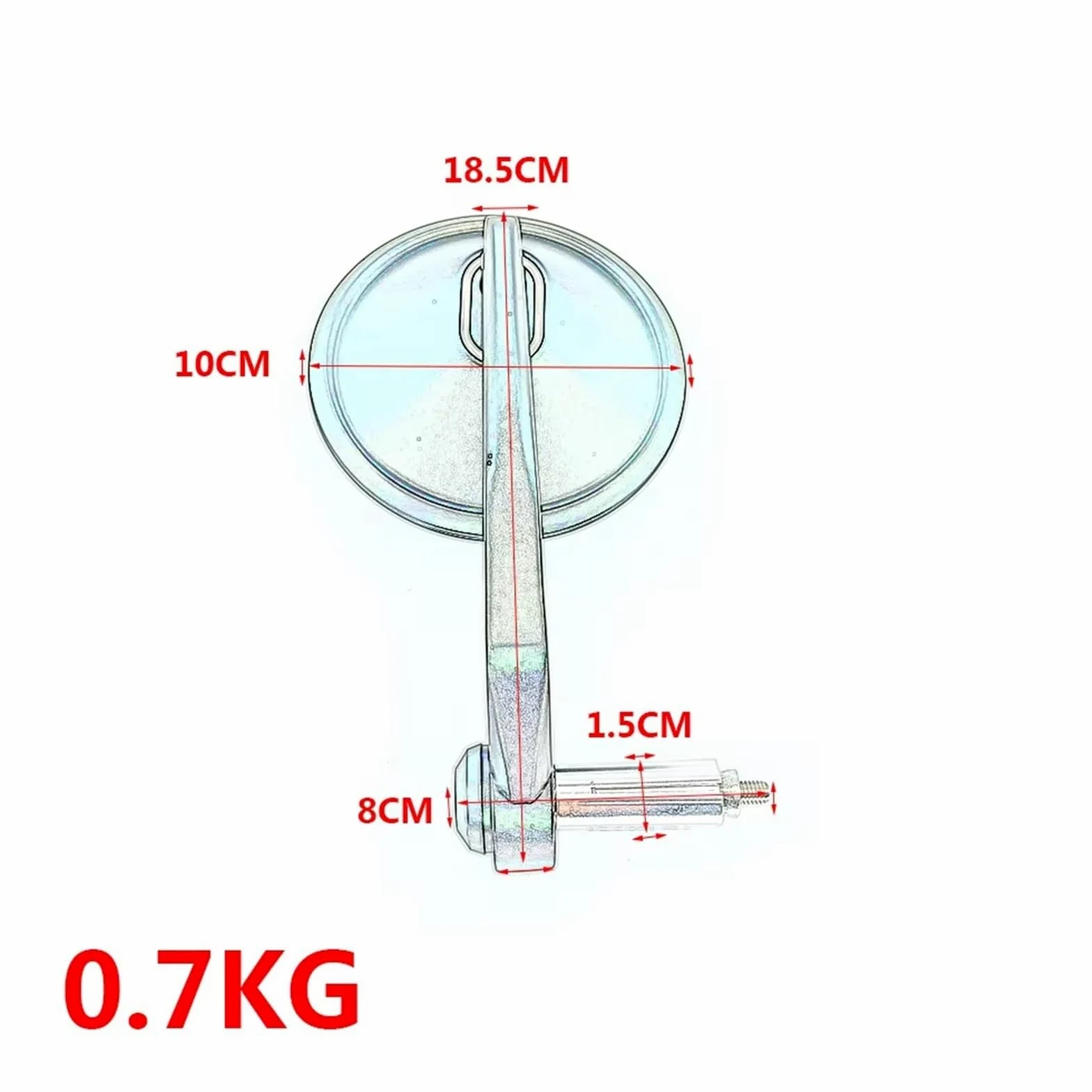 Retrovisores Moto Motocicleta Espejos Retrovisores Universales Para Motocicleta De Cristal Transparente Para Manillar Scooter Accesorios 7 8" Y 22 Mm