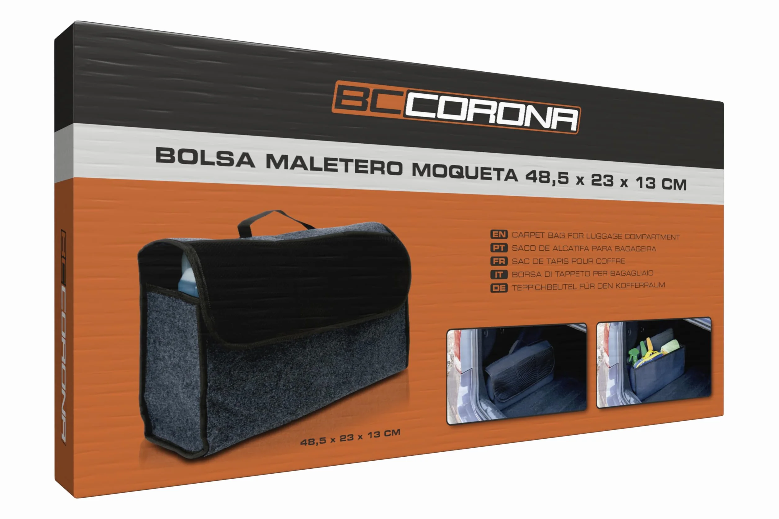 Bc Corona NT40113 Bolsa Maletero Moqueta Cuadrada