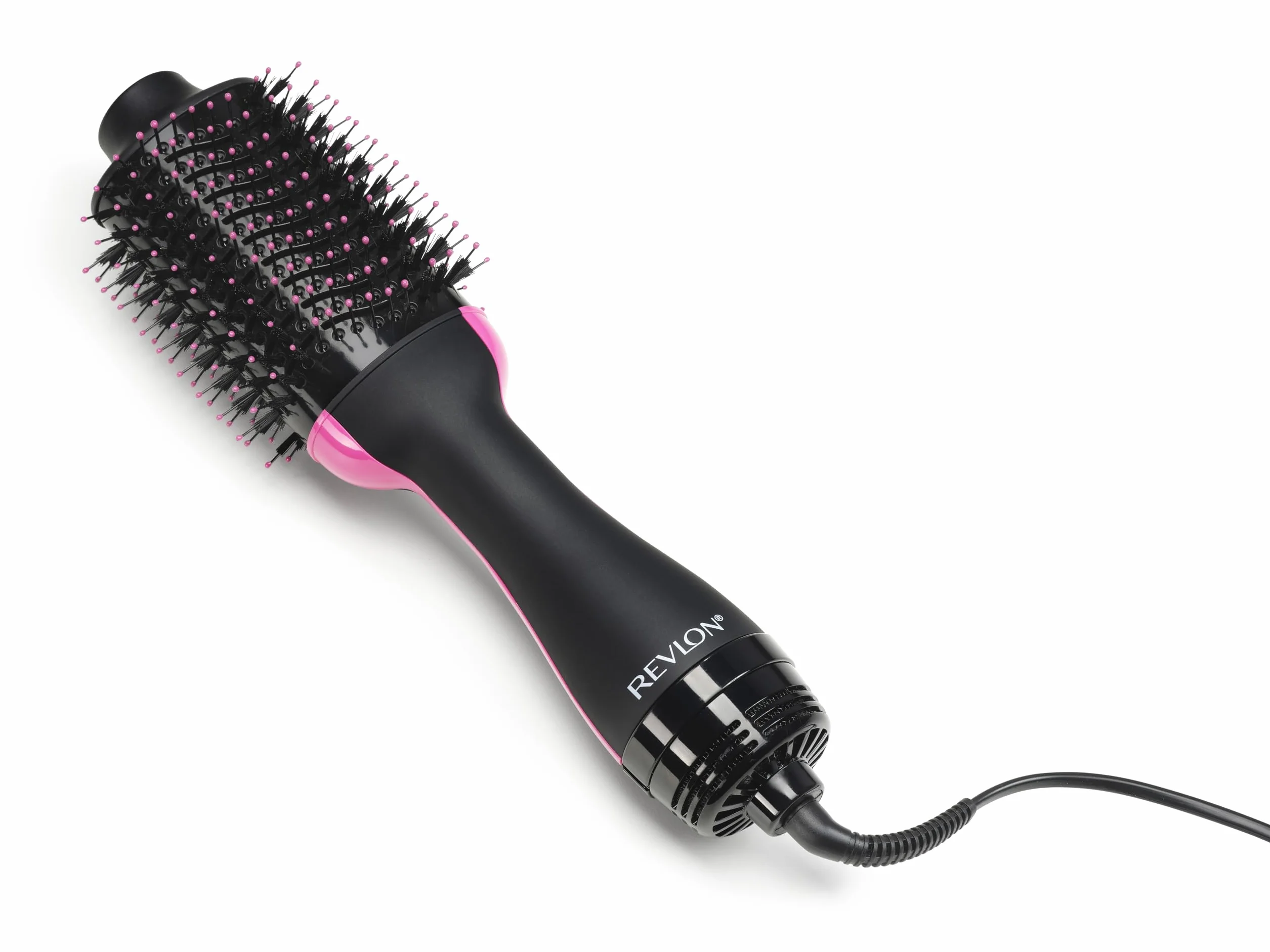 REVLON Salon One-Step Secador y Volumizador 3 Posiciones de Calor 2 Velocidades Revestimiento Cerámico Mango Ergonómico Negro Rosa Original