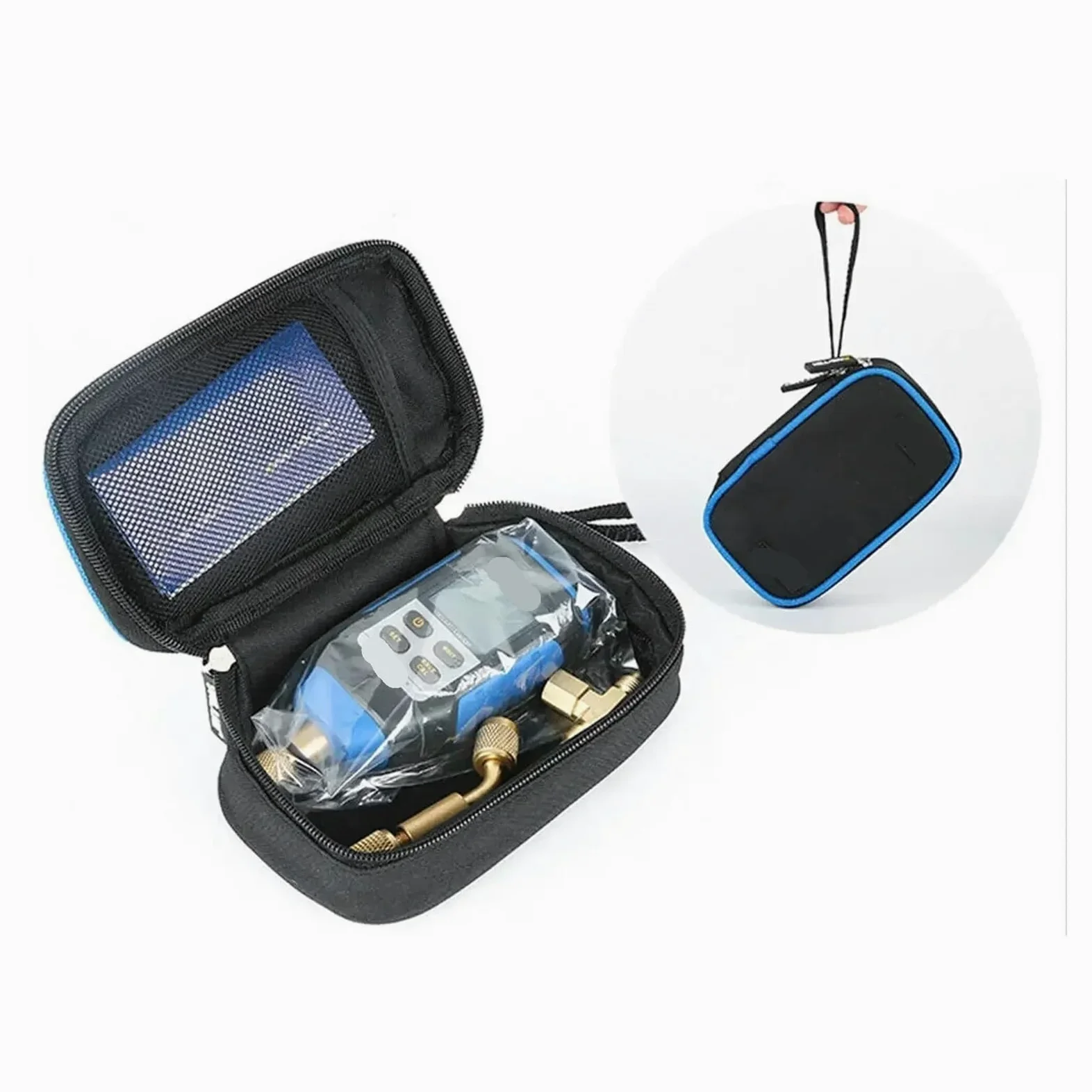 VMV-1 Medidor digital de vacío y presión pantalla LCD servicio HVAC | Ofrece lecturas claras de vacío y presión para evacuación, fugas y servicio HVAC