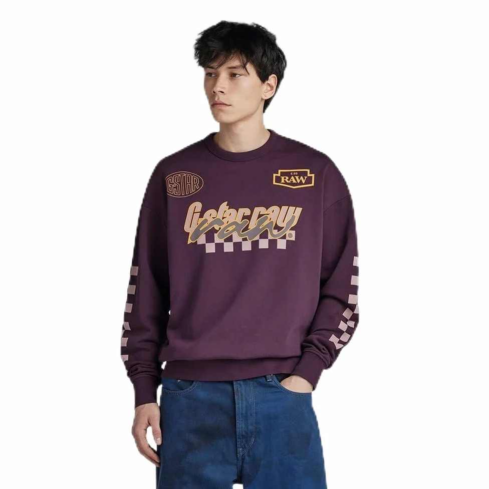 G-STAR Hombre Moto Sport Graphic Loose Sweater