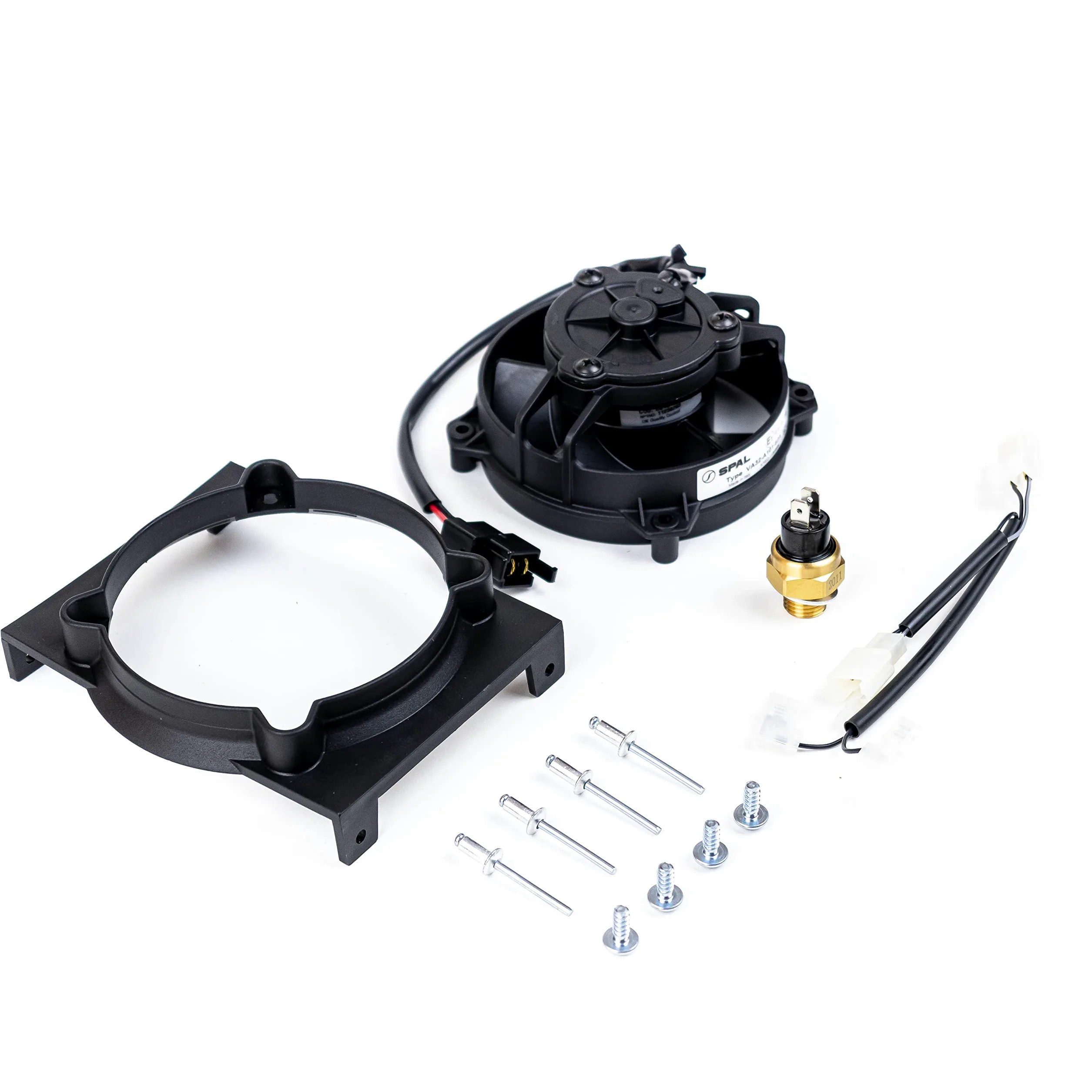 EXED® Parts - Kit original de ventilador de radiador para BETA RR, con interruptor térmico, modelo Dirt Bike de 2010 a 2019 - Ajuste perfecto, fácil de instalar -