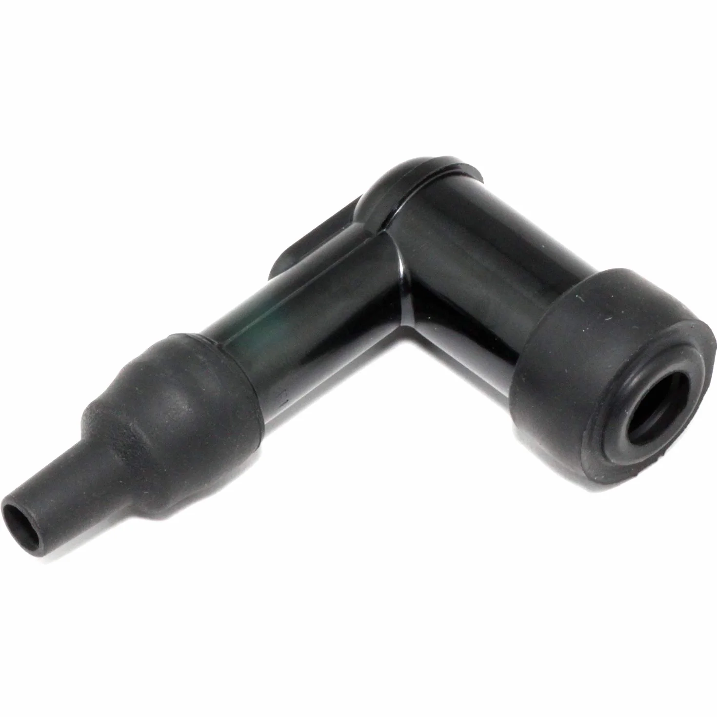 Easyboost Pipa De Bujia Cable Negro 50cm de Bujía Alta Tensión Silicona Resistente para Scooter Aerox Jog-R Moto AM6 Derbi Rieju TZR Beta XP6 RS Bw’s Cortacésped Desbrozadora Sierra Cadena