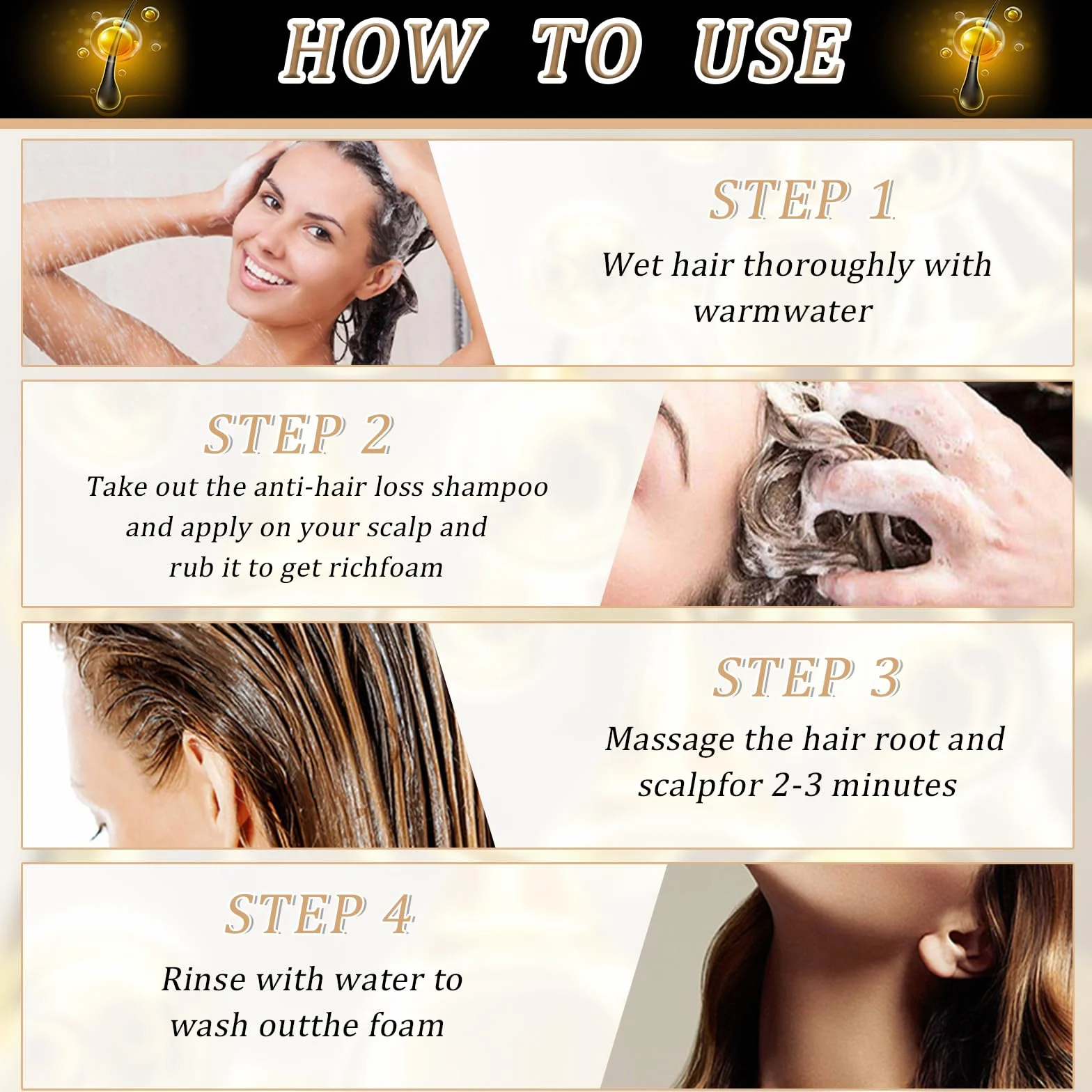 Spart Root Activator Shampoo 2 Piezas Champú Activador de Raíces Ingredientes Botánicos Suaves