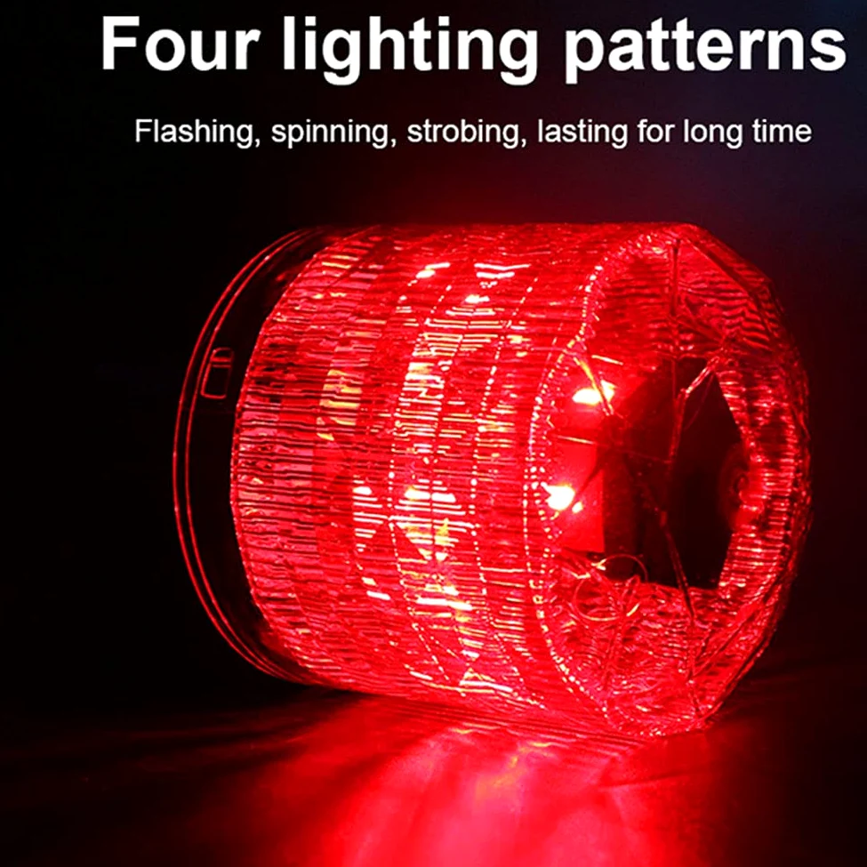 Luz emergenciaLuz LED Estroboscópica,12/24V Luz De Advertencia Luz Estroboscópica Rotativo Luces De Emergencia Con Base Magnética Homologado Para Tractor Camion Vehículo Remolque,Verde