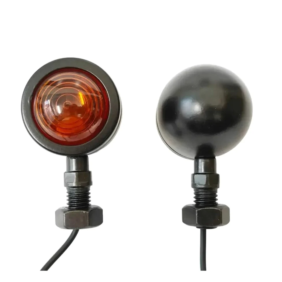 Luces Señal Giro Intermitentes universales para motocicleta | Intermitentes universales para motocicleta, 12V, 10mm, color negro, Chr, para luces de Moto, para Hayabusa GSX1300R GSX250R