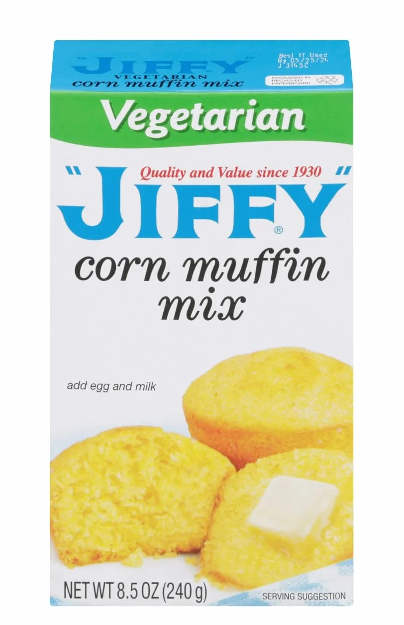 Jiffy Vegetarian Maíz Muffin Mix, 8.5 oz (Paquete de 4)