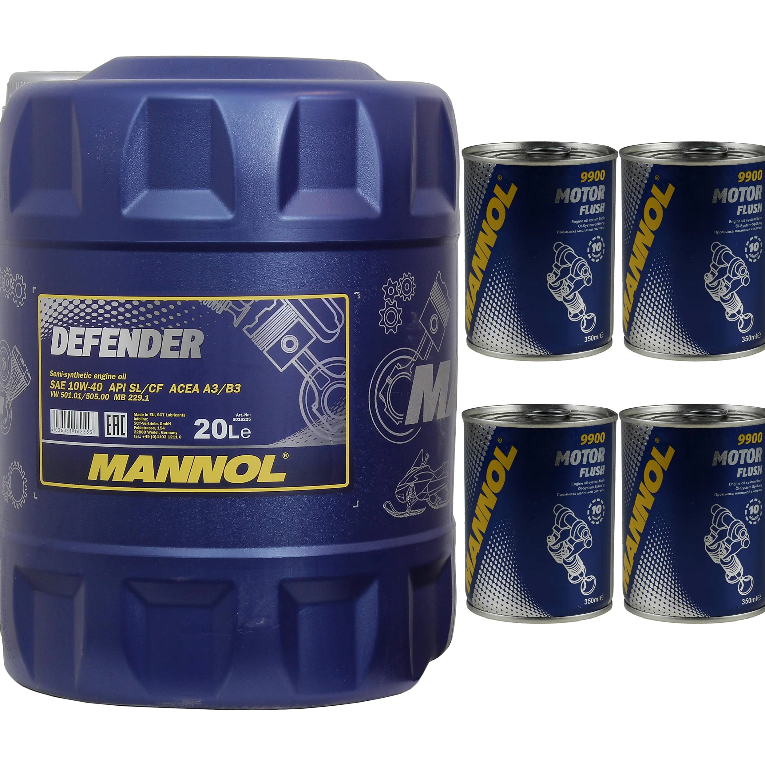 Mannol Defender 10W-40 API SL/CF Aceite MN7507-20 20 de 20 L