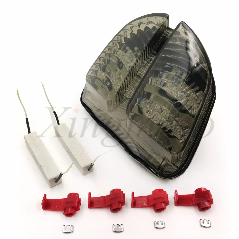 Luz trasera de freno compatible con 2006 2007 Compatible con Suzuki GSXR 600 GSX-R600 750 GSX-R750 Ahumado