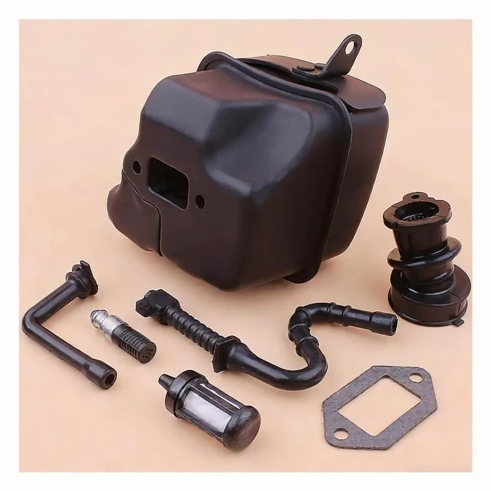 Kit de junta de línea de filtro de combustible del colector de admisión del silenciador de escape apto for motosierra S MS361 11351400650