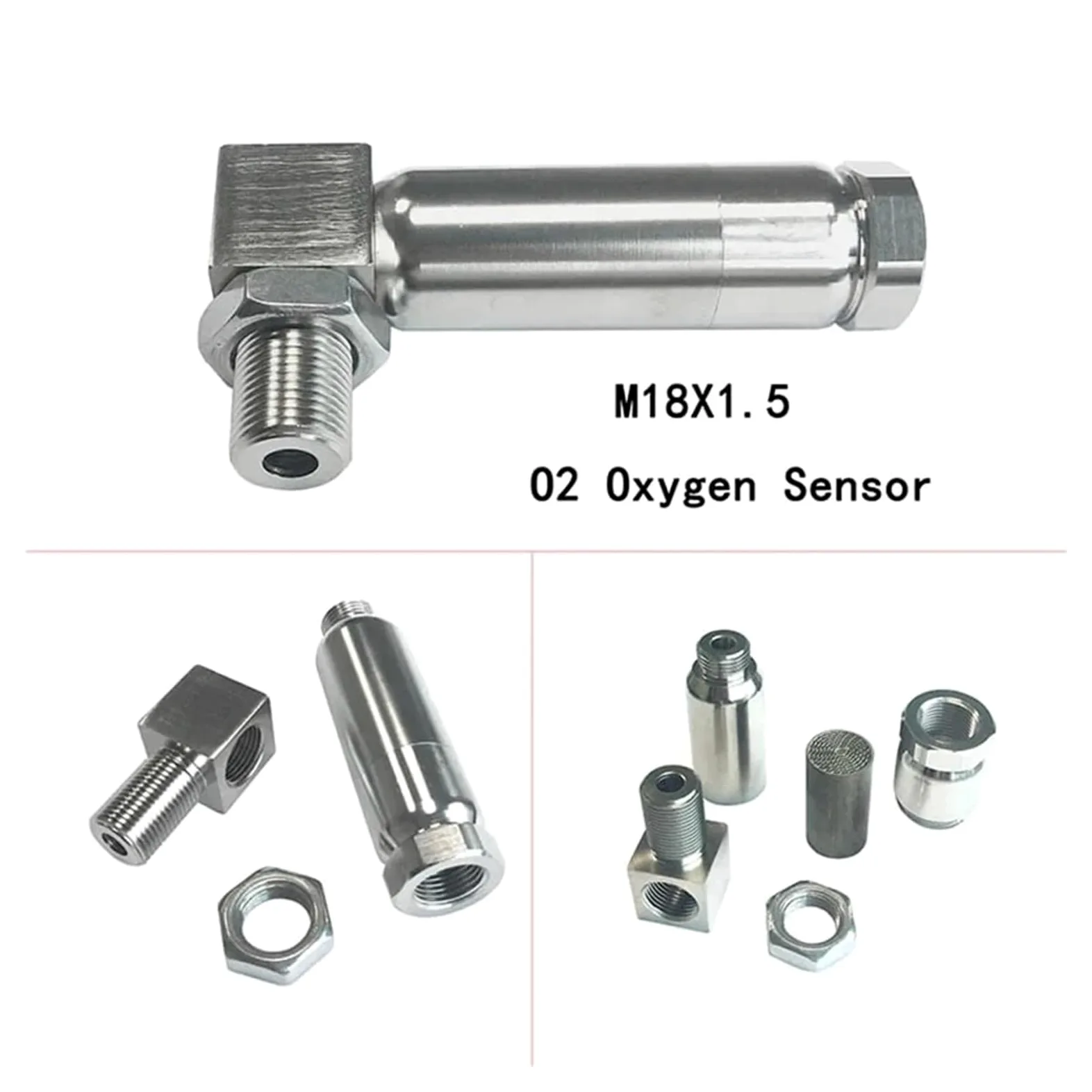 Sensor De Oxígeno Para Motores Espaciador Para Sensor De Oxígeno O2 De Coche M18x1 5 Con Limpiador De Convertidor Catalítico Micro