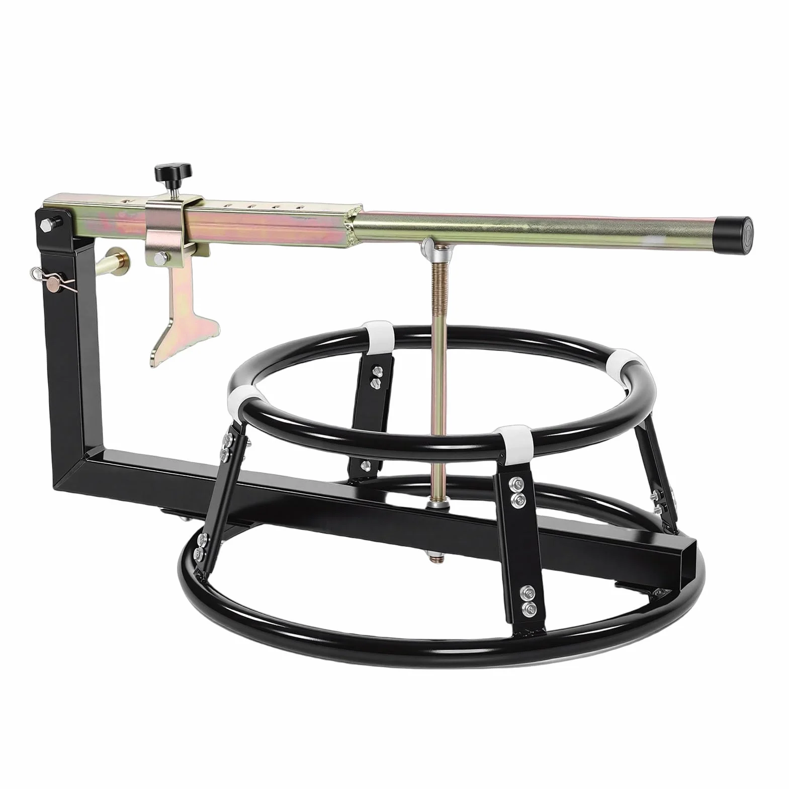 Tbest Soporte para de Neumáticos de Motocicleta con Destalonador para Neumáticos de 16 a 21 Pulgadas, Estación de Ruedas para Moto de Cross