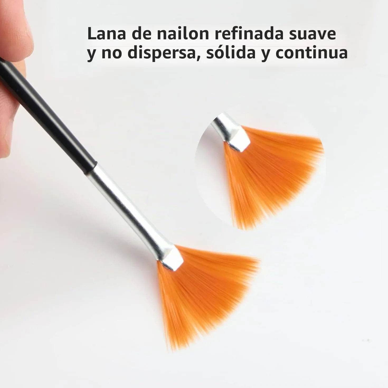 15pcs Pinceles Para Uñas, Pincel Acrílico de Gel Para Diseño de Arte de Uñas DIY