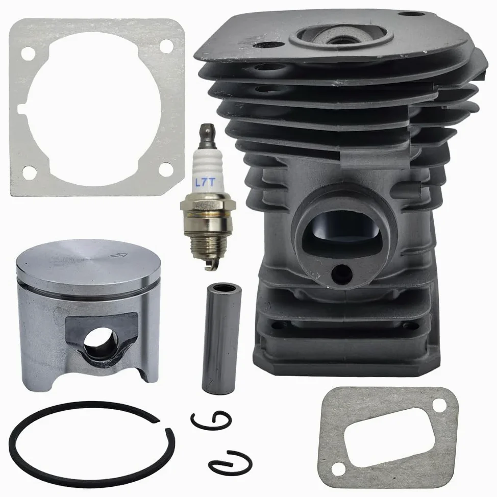 RUURUU​​ Kit de pistón cilíndrico chapado en Nikasil de 42 mm para motosierras Husqvarna 340, 345E, 350EPA y Jonsered CS2141, CS2145, CS2150