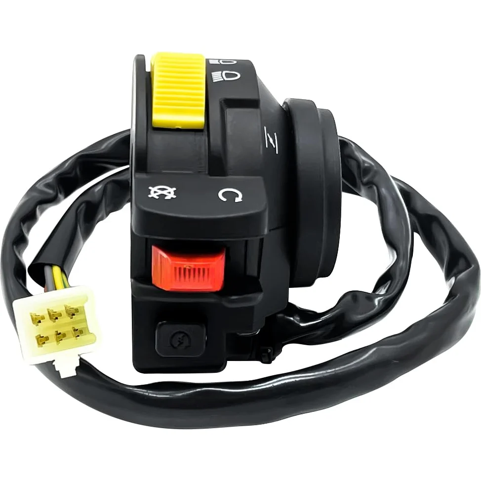 Interruptor izquierdo de manillar compatible con Arctic Cat ATV 400 Manual 500 Manual 700 Diesel 2004-2015 para arranque/parada y luces 0409-083 0509-013