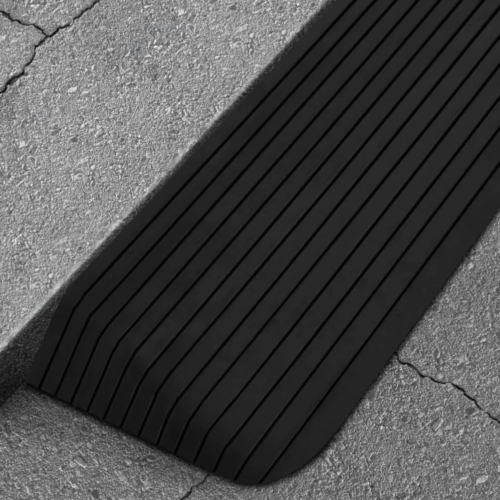 SKM Rampas de umbral (2 unidades, 110 x 41 x 5 cm, caucho, peso: 24,3 kg, 150975)