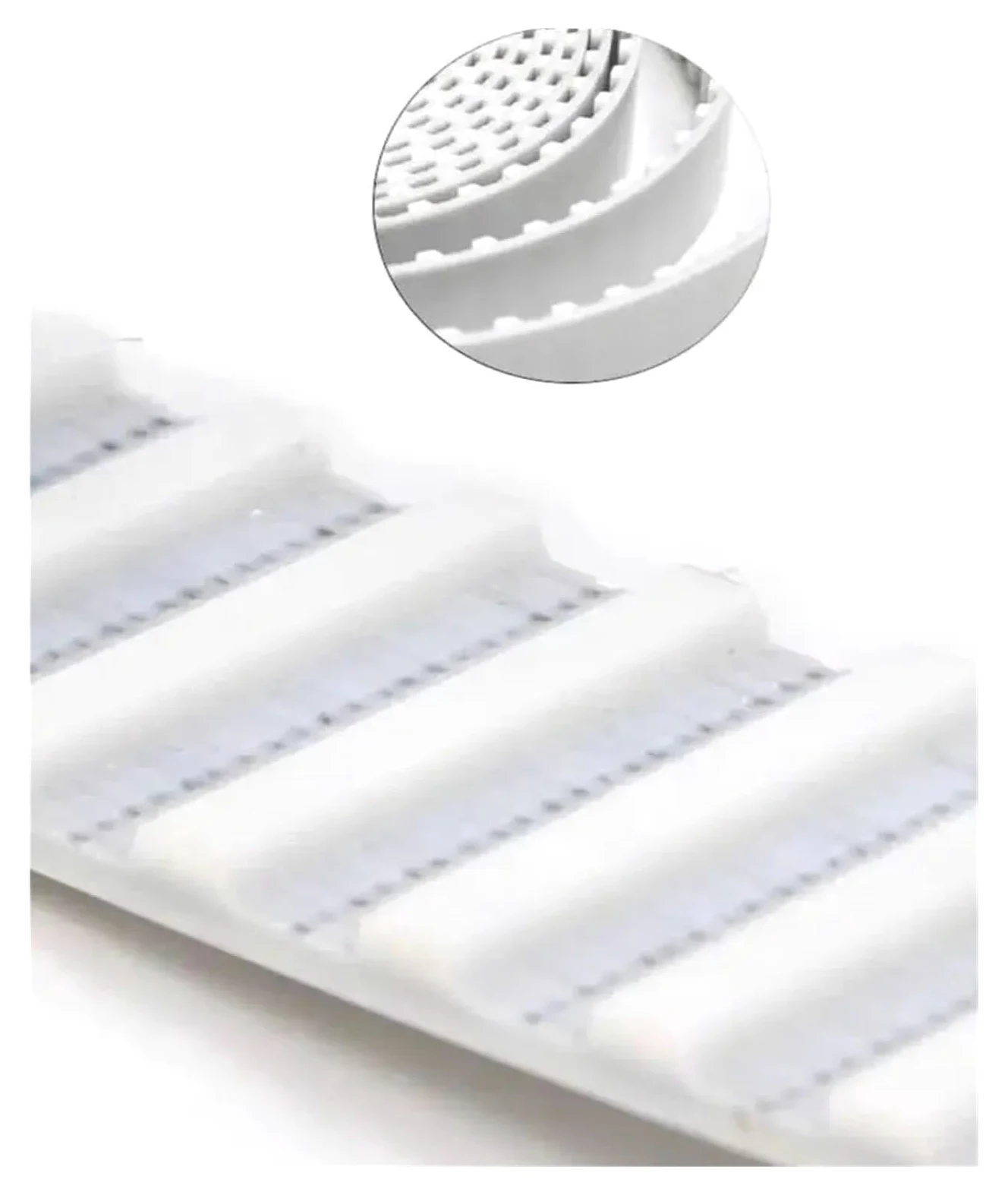 Correas transmisión Correa abierta de PU T5 blanca Ancho: Correa síncrona abierta de poliuretano T5 de 15 mm Correa distribución para moto