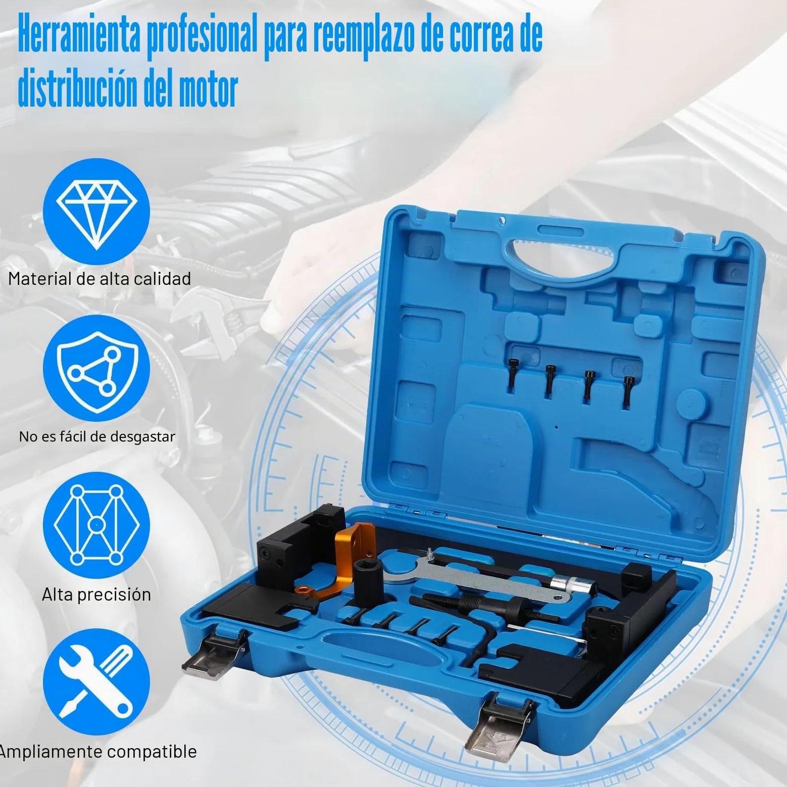 Herramientas Sincronización Árbol de Levas Compatible con BMW B38 B48 F20 | F45 F46 F48 116i F20, Mini Hatch, Bloqueo del árbol de Levas Herramienta de Ajuste del Motor