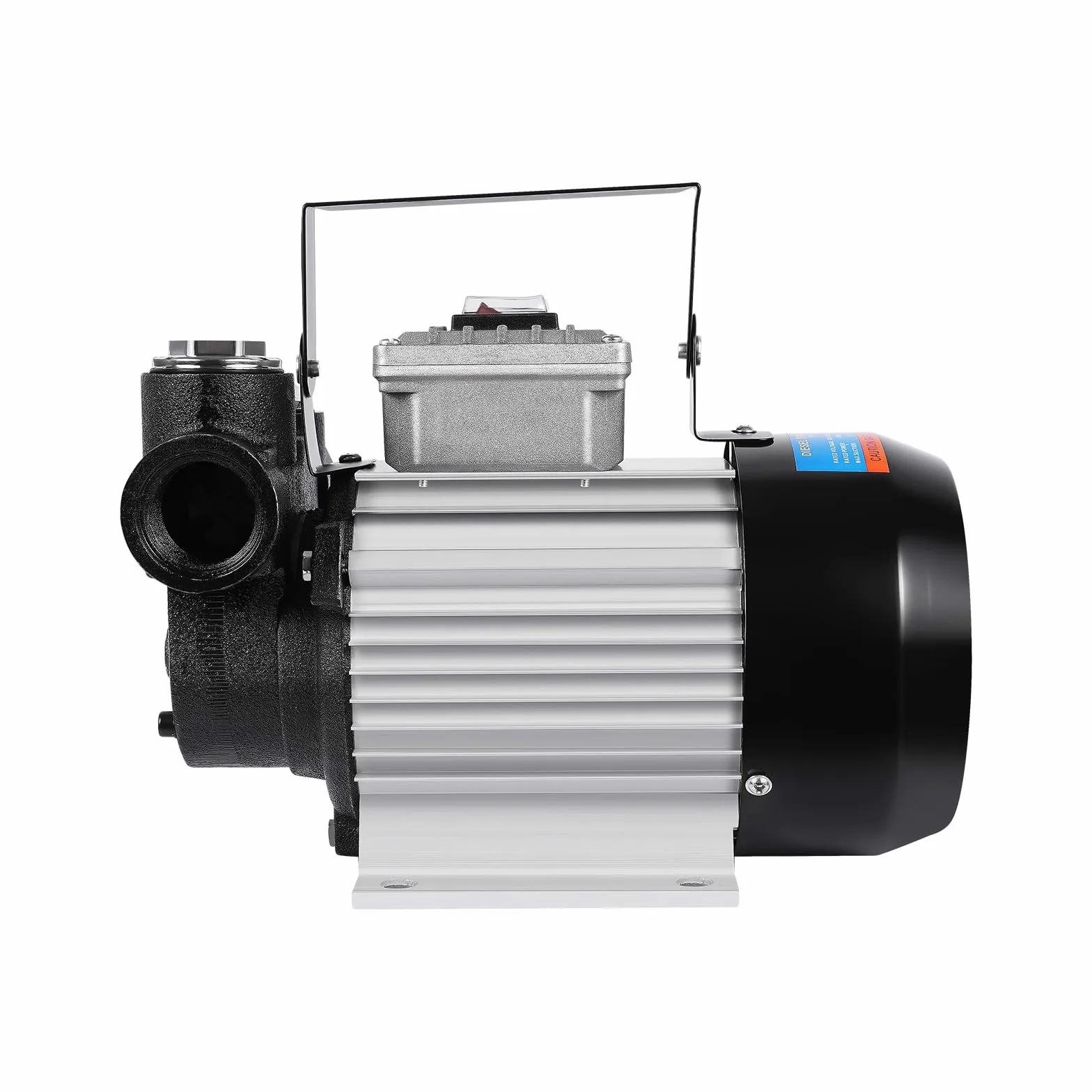 Bomba de combustible 550 W, bomba diesel 60 L/min, caudal máximo, bomba de aspiración universal 230 V ± 10 (Dc), bomba diésel autocebante con 2 mangueras y pistola de aceite LG-1008
