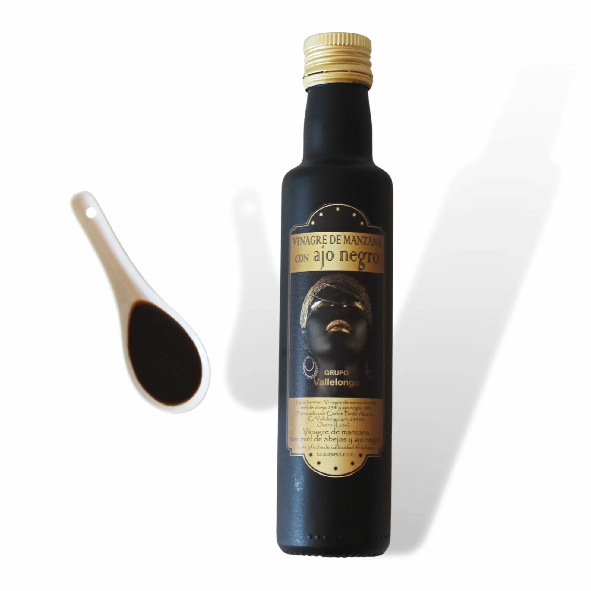 Vallelongo Vinagre de Manzana con Miel y Ajo Negro 250 ml