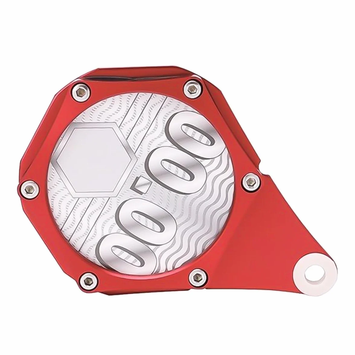 Soporte de Disco de impuestos Aleación de Aluminio Soporte de Disco de impuestos de Motocicleta Soporte de Permiso de Motocicleta -Rojo