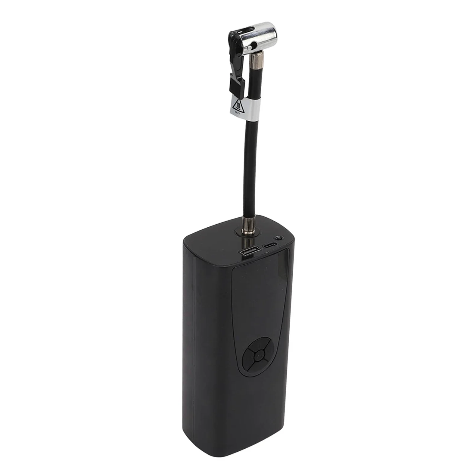 Bomba de Neumáticos Portátil, Inflador Inalámbrico de 150 PSI con Luz LED y Boquillas Multifunción para Coches, Bicicletas y Pelotas