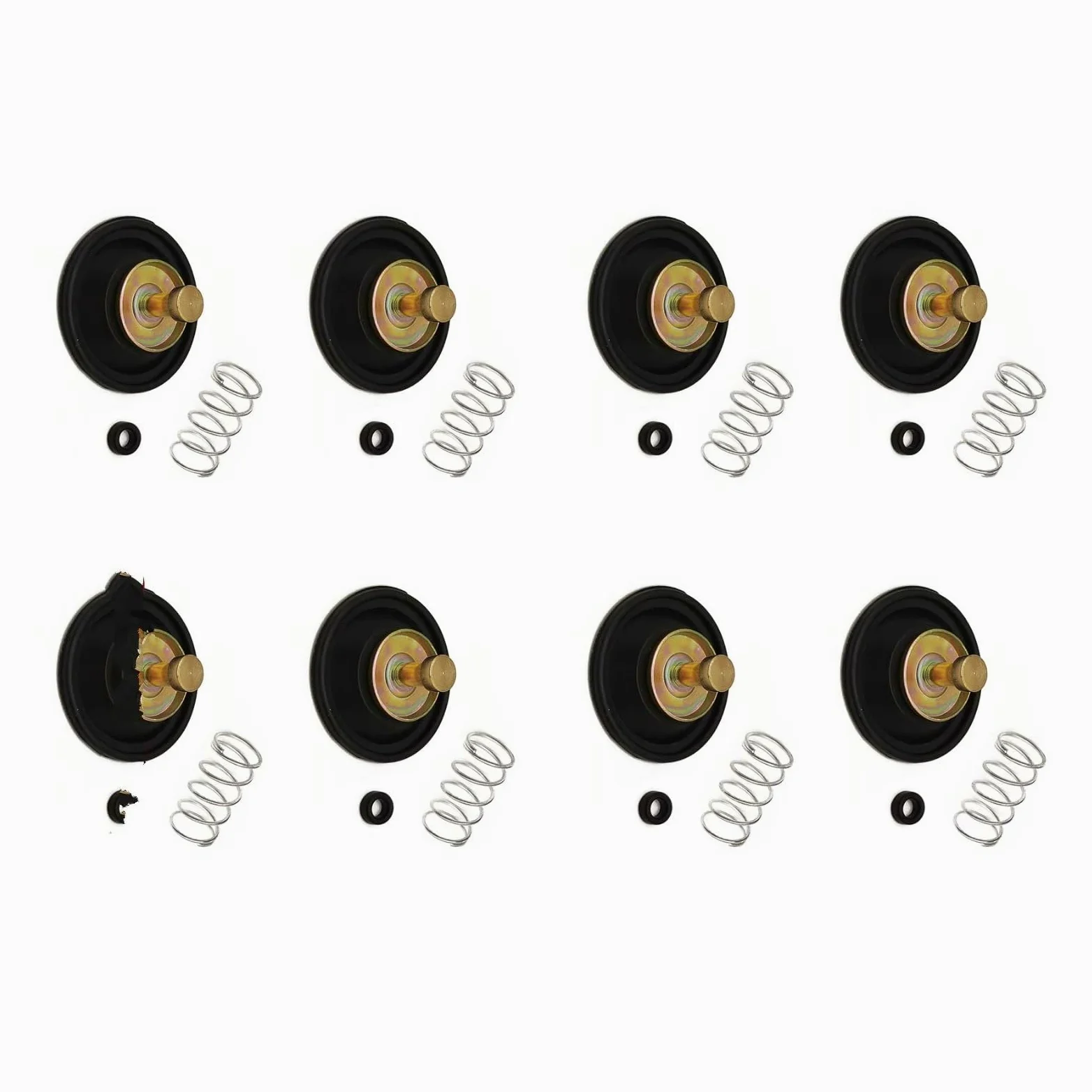 Motocicleta carburador Kit Compatible Con Para VN1500 Para Vulcan 1996 1997 1998 Kit De Reconstrucción De Émbolo De Membrana De Vacío De Carburador De Motocicleta | 8sets