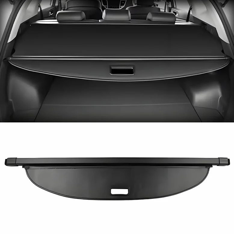 Cubierta de Carga para Peugeot Rifter 2018-2024 Maletero Trasero Retráctil Estante de Equipaje Protector Negro