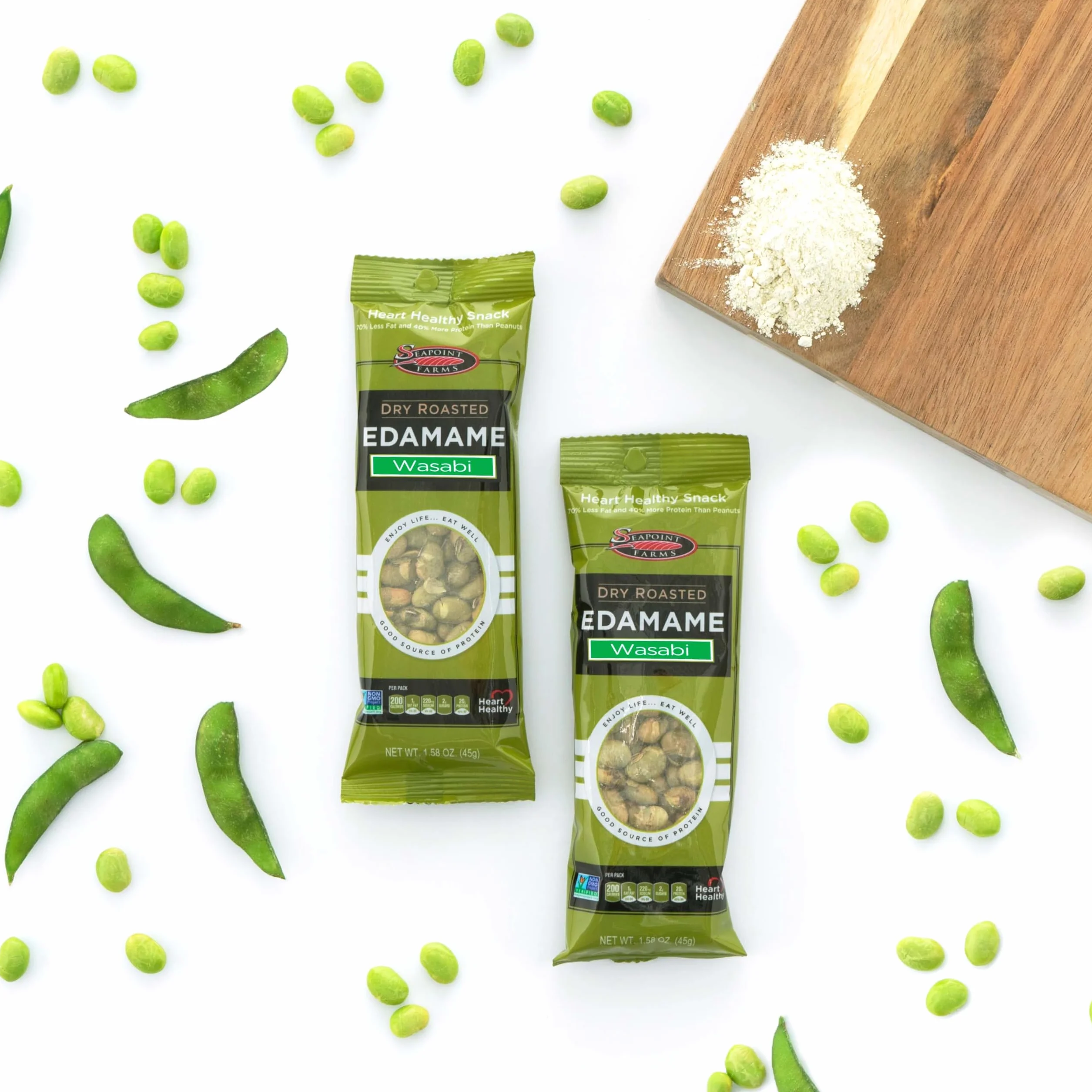 Seapoint Farms Dry Roasted Edamame Wasabi (12 x 1.58 oz)