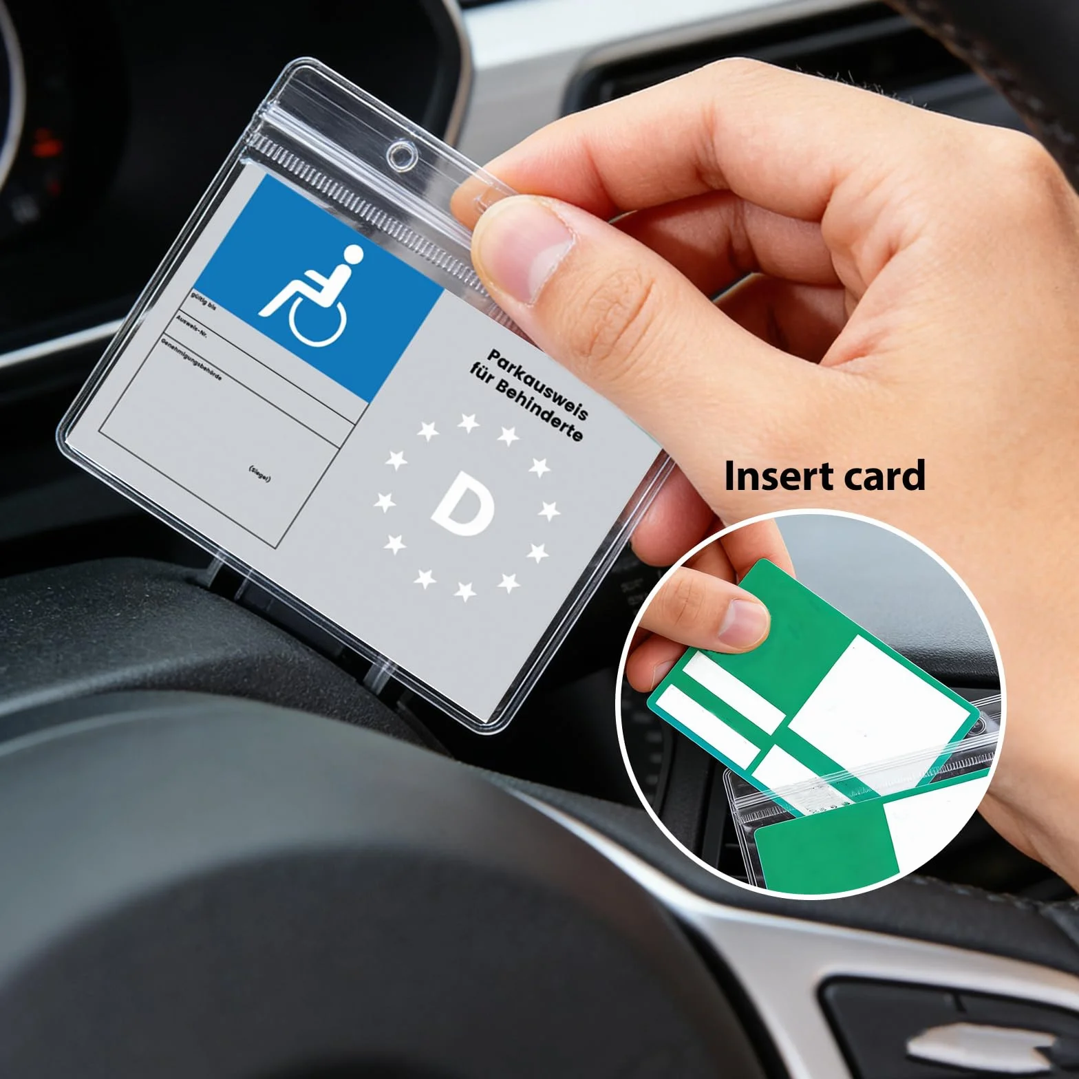 15 * 21cm porta tarjeta coche porta tarjetas para coche Soportes para Parabrisas de Coche Tarjetero Con ventosa Ticket de Aparcamiento, Permiso de Aparcamiento