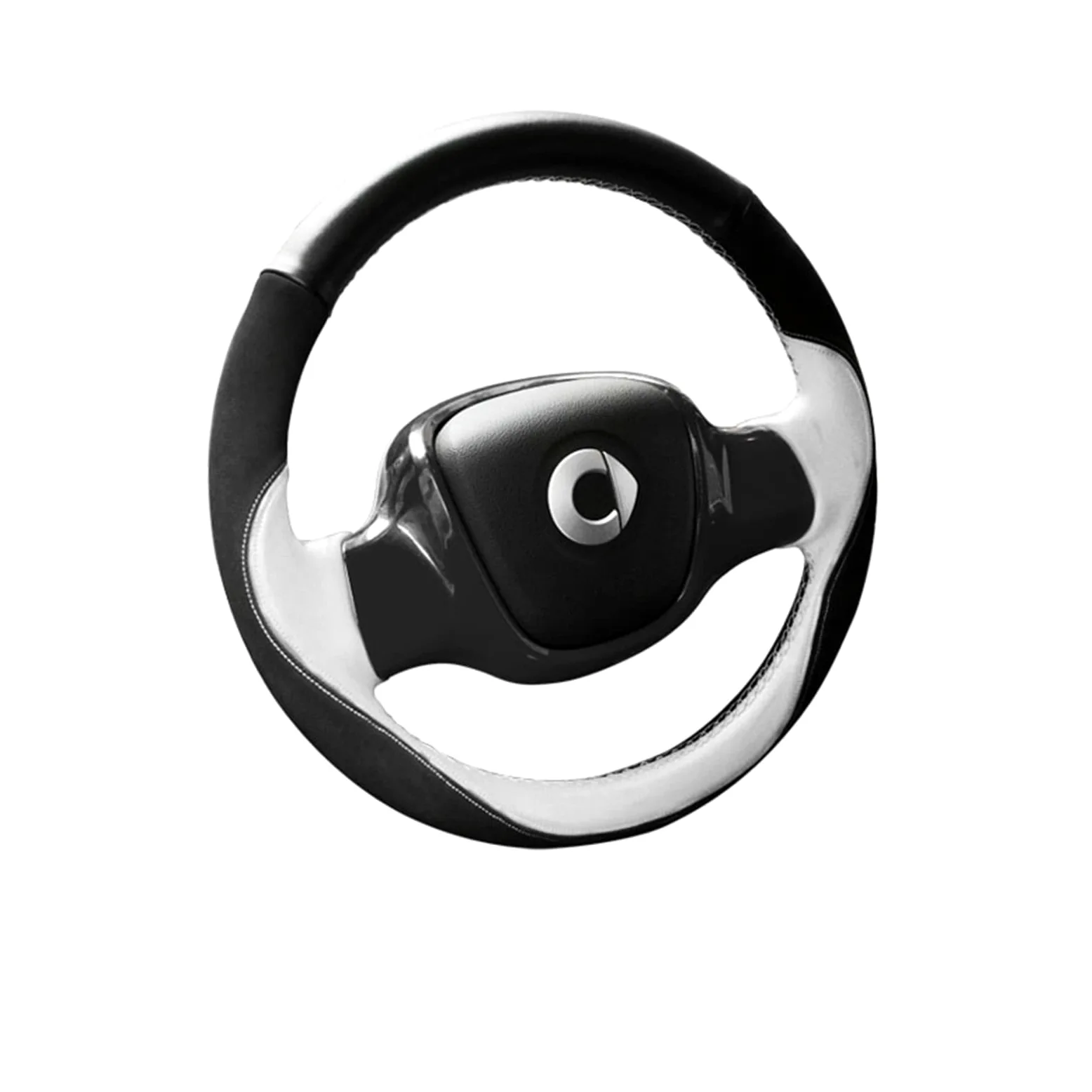 Funda para Volante De Cuero Cosida A Mano para Benz para Smart 451 Fortwo 2009-2012 2013 2014 Modificación Interior Elfo