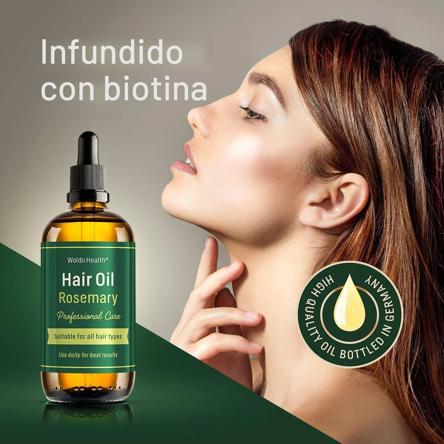 Aceite de Romero para el Cabello con Biotina y Vitamina E 100ml