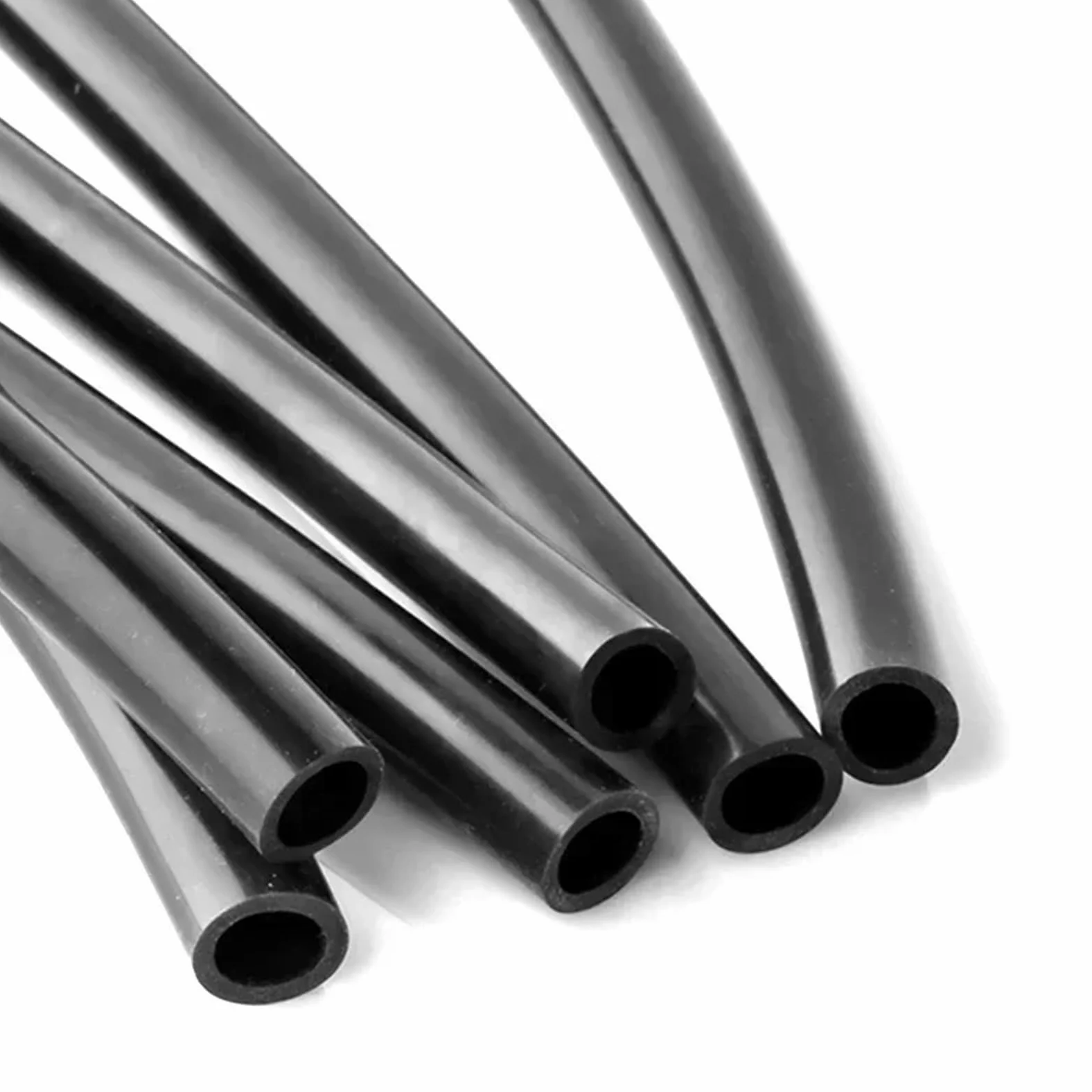 Tubo Gasolina Moto Juego de 1/3/5 metros de tubo de silicona negro flexible for bomba de aire de acuario, manguera de goma suave, resistente al calor, tubo for tanque de combustible de alta presión(5M