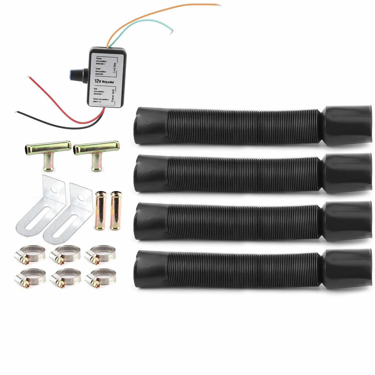 Calentador de Coche-Duokon 12V 50W Calentador de Coche 3 Orificios Calentador de Calentamiento rápido portátil de Invierno Eliminación de Escarcha Bajo Nivel de Ruido