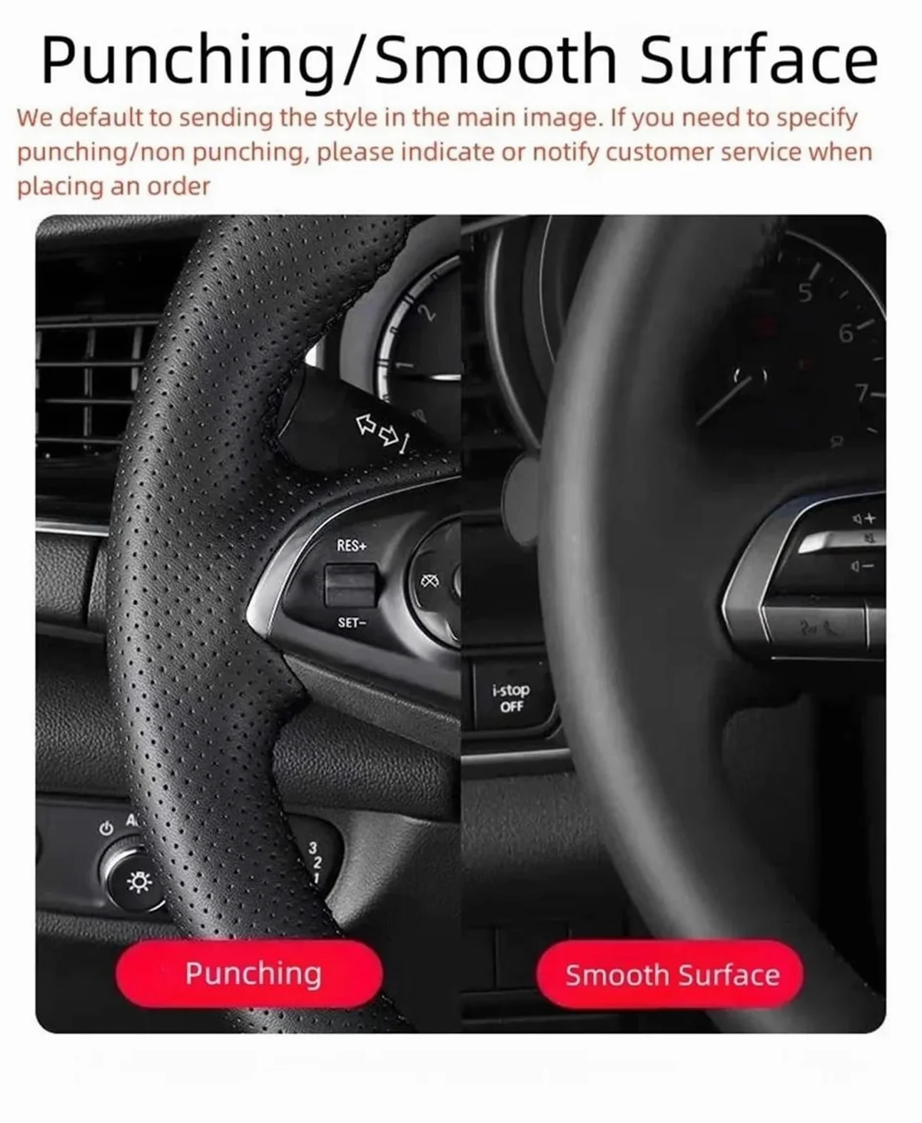 Tapa del Cubo del Volante Funda para Volante de Coche de Cuero de Microfibra Perforada Trenzada con Agujas e Hilos para Accord 7.ª generación 2003-2007 para Odyssey (Negro)