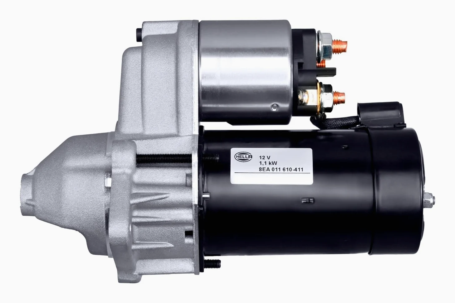 HELLA 8EA 011 610-411 Motor de arranque - 12V - 1.1kW