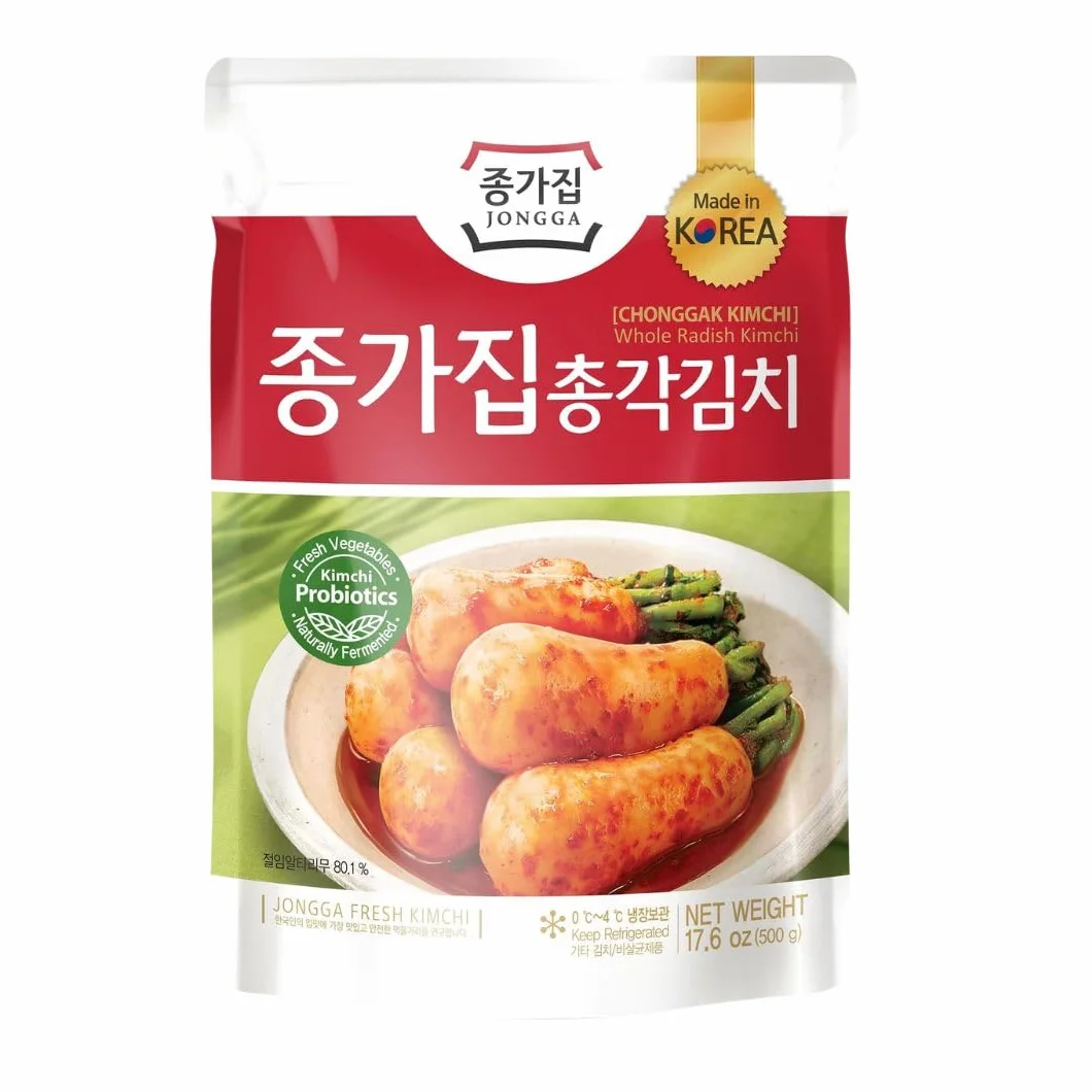 Jongga Kimchi Fresco De Rábano Picante 500g