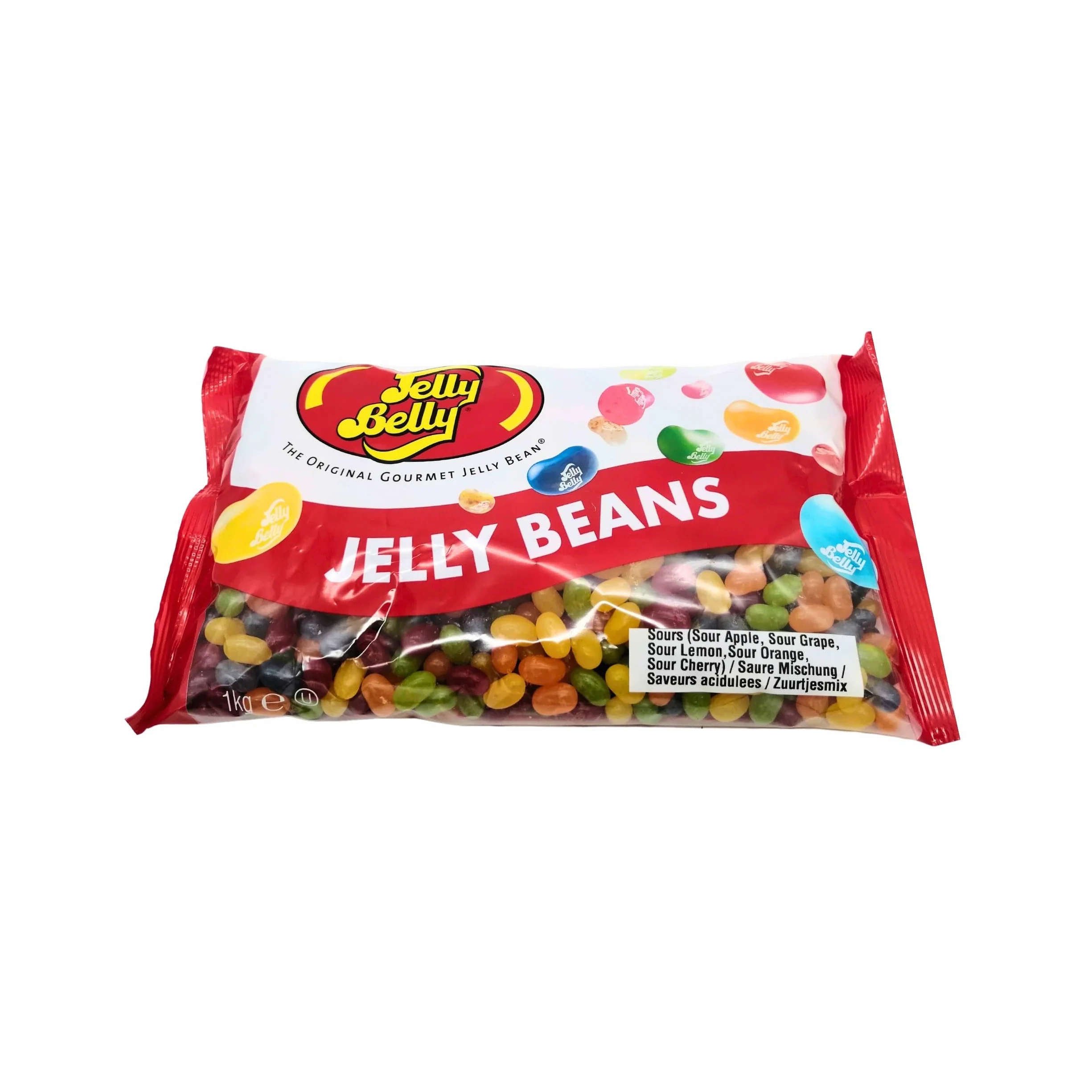 Jelly Belly Beans 1 Kg Bolsa Caramelos masticables 5 sabores ácidos surtidos