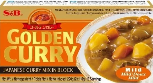 S&B Golden Curry Mild 220g x 2 Pack