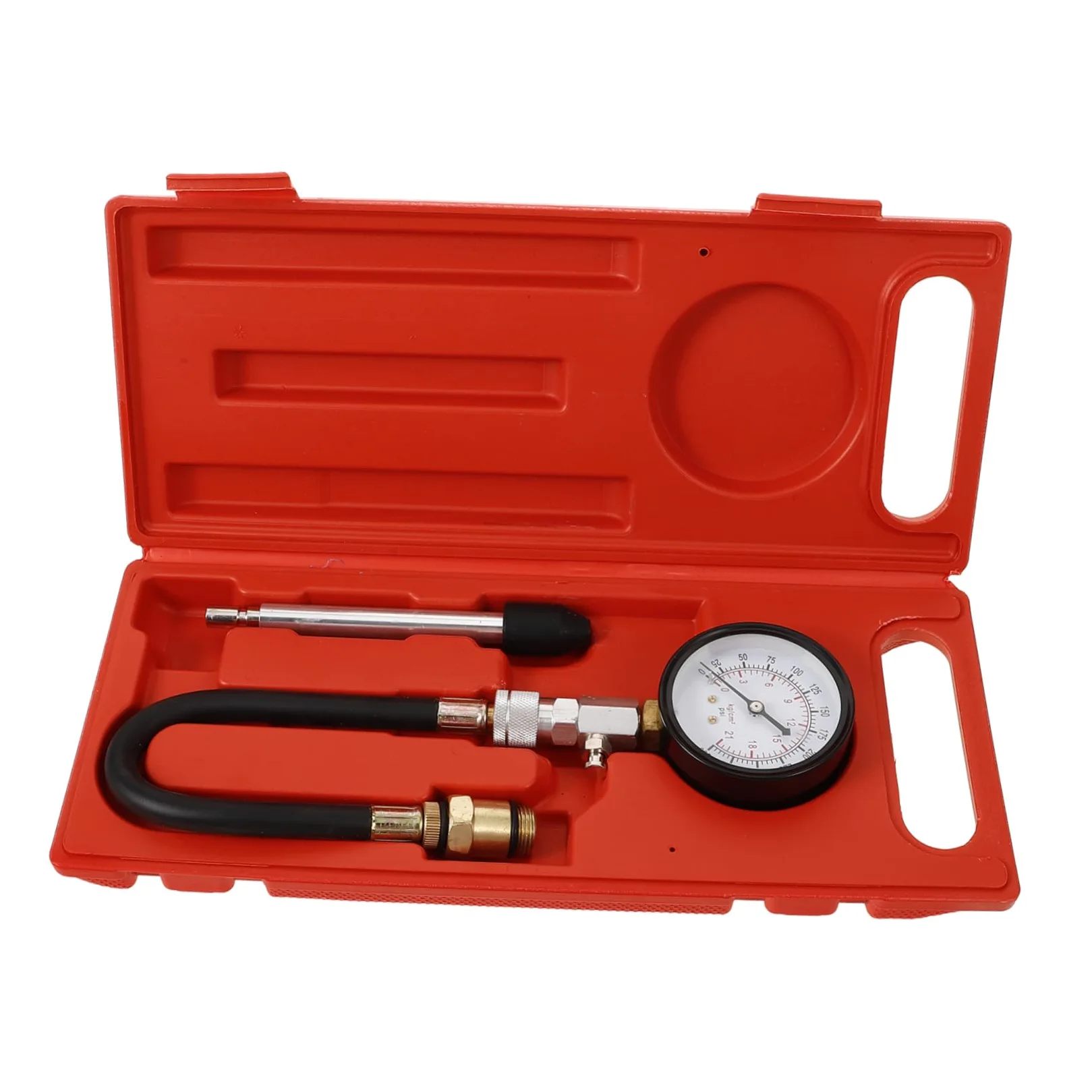 PLAFOPE Comprobador De Compresión De Cilindros Medidor De Compresión Automotriz Kit De Manómetro Herramienta Profesional Para Comprobador De De Motor