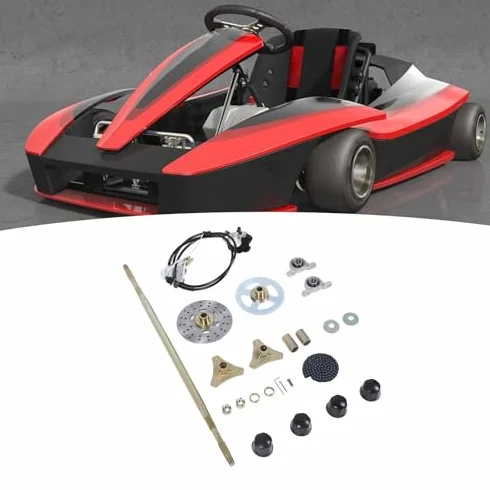 Kit de Eje Trasero Directo para Go Kart, Kit de Mejora de Rendimiento Robusto para Quads ATV, Reemplazo de 29 Pulgadas de Ruedas de Metal con Cubos