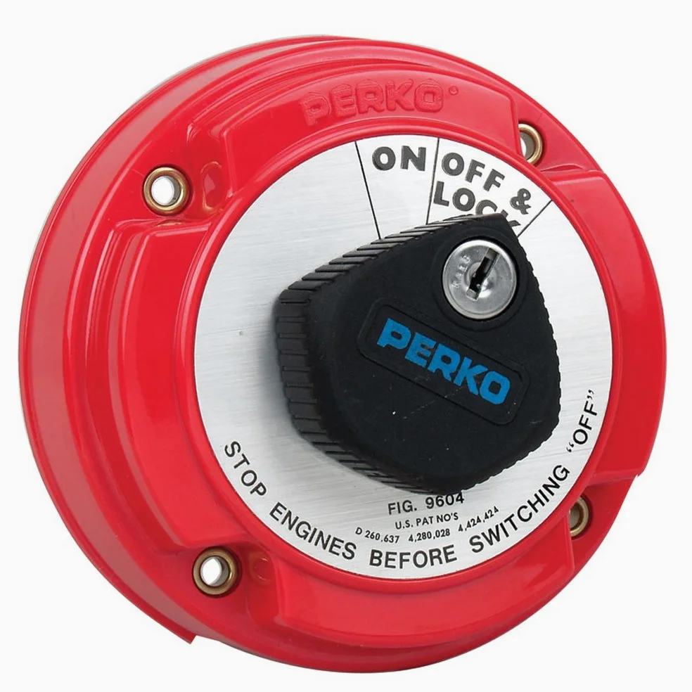 Perko Medium Duty principal batería Desconecte interruptor w/campo de alternador Desconecte & cerradura con llave