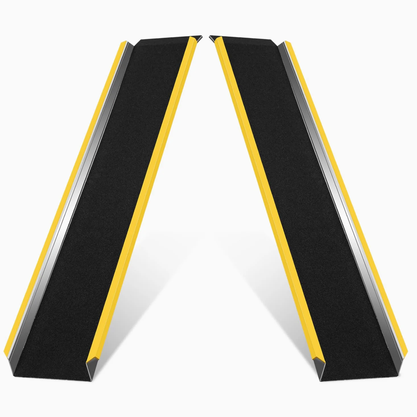 Rampa de Carga de Aluminio, 2 Unidades, 118 cm, Hasta 600 kg por Par, para Remolques, ATVs, Motos Pesadas y Cortadoras de Césped