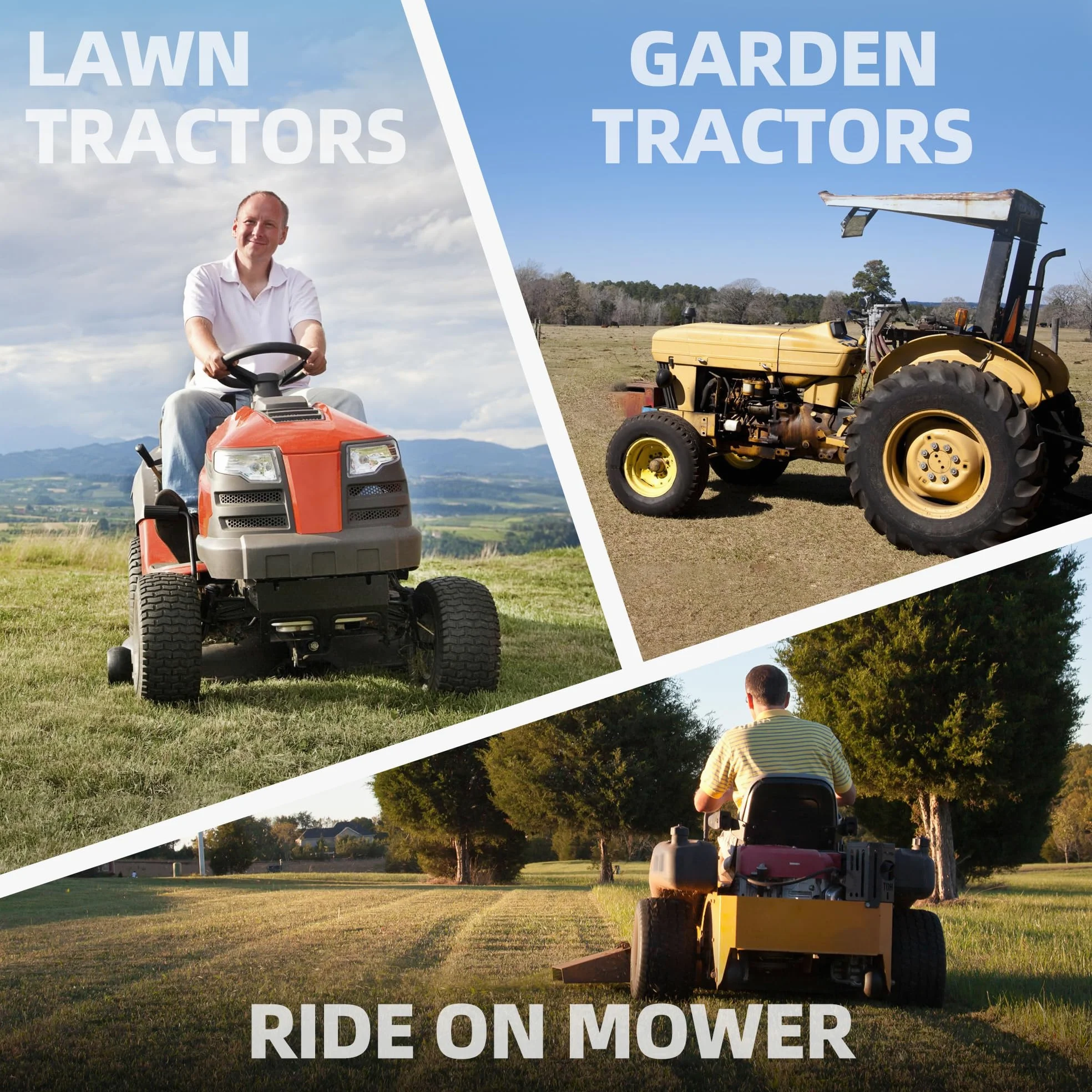 UPLUS U1 - Batería para cortacésped, 12 V, 330 CCA para tractores de jardín | Baterías AGM sin mantenimiento, aptas para John Deere, Cub Cadet, Husqvarna, Craftsman, Toro, Ariens, Poulan Pro y Troy-Bilt