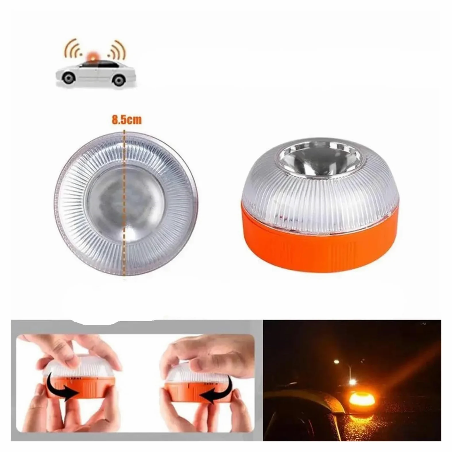 Luci Posizione Laterali Luz de emergencia V16 luz estroboscópica señal magnética luz de emergencia LED para automóviles y motocicletas.