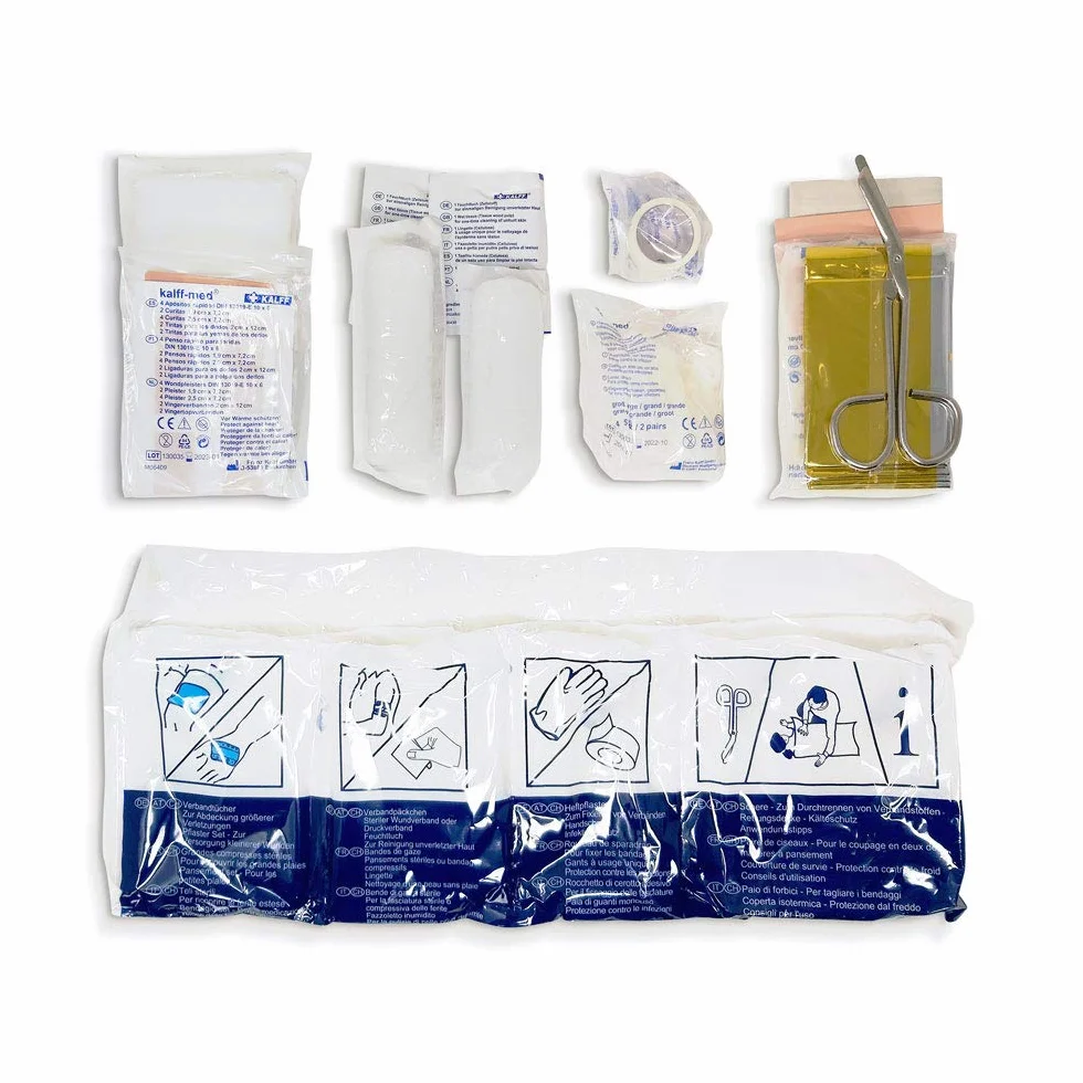 Kit de Primeros Auxilios para Motocicletas Homologado DIN 13167