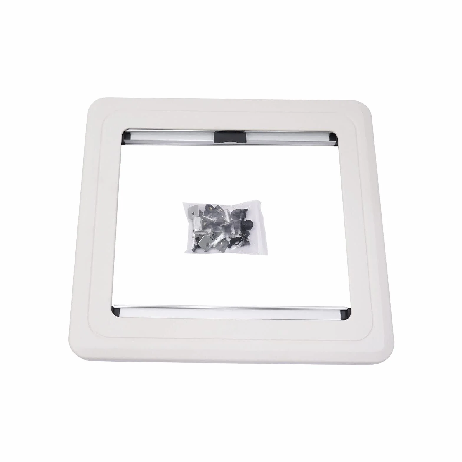Ventana desplegable lateral, 45x50cm/90x50cm Ventana para autocaravana RV Ventana abatible externa con botón de presión para RV Caravana Camper Casa móvil con motor (45 x 50 cm)