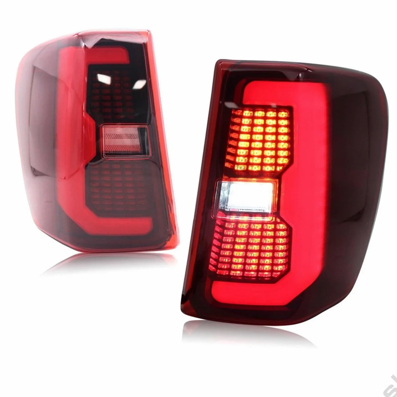 Luces Traseras Juego Luces Traseras LED Para Jeep Para Grand Para Cherokee MK2 WJ 1999-2004 Incluye Luz Freno Antiniebla Intermitente Trasera Piloto trasero(Pair of Red)