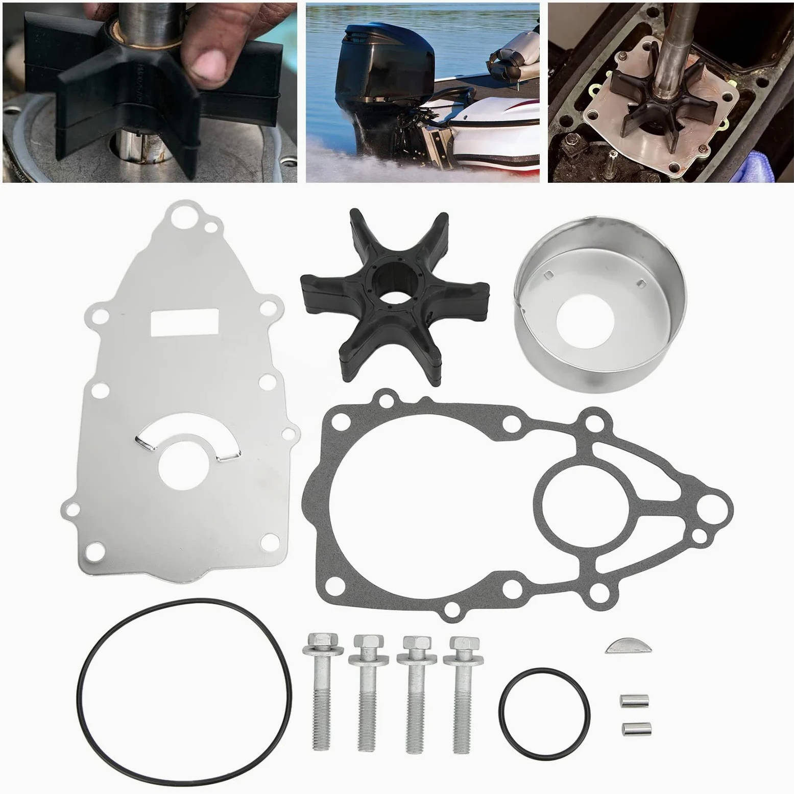 Reemplazo del kit de reparación del impulsor de la bomba de agua el motor VZ Motor externo Instalación fácil Materiales duraderos
